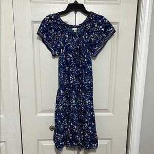 Max Studio Blue Flutter Sleeve Sundress